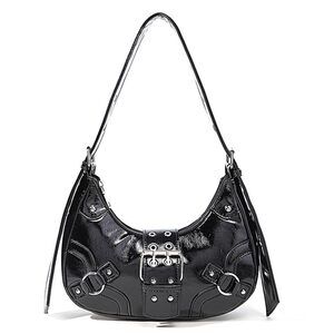6626 Y2k Purses , Small Shoulder Bags Top Handle Handbag Goth Punk Hobo